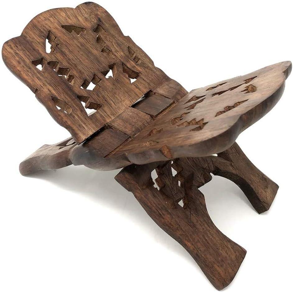 Azuregreen Quran Holder Book Stand Rihal Rehal Wooden Carved Eid