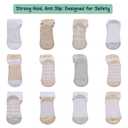 Mother's Choice Organic Cotton Baby Socks 6-12 Months - 12 pairs Soft and Cozy Baby Sock, Gentle Newborn Socks, Ideal Baby Gift, Infant Footwear for Everyday Comfort and Little Ones Feet (Tan Beige)