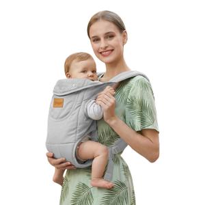 Baby Carrier Newborn to Toddler(8-30lbs), Toddler Carrier Baby Holder Carrier with Adjustable Shoulder Strap, Chest Carriers, Grey
