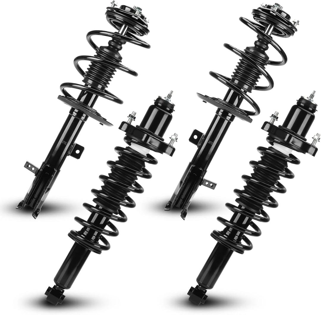 Front & Rear Left and Right Complete Strut Spring Assembly Shock Absorbers Fit for Dodge Caliber 2007-2012(Exc. RT/SRT-4 Models), for Jeep Compass Patriot 2007-2016, 172367 172368 172401(Set of 4)