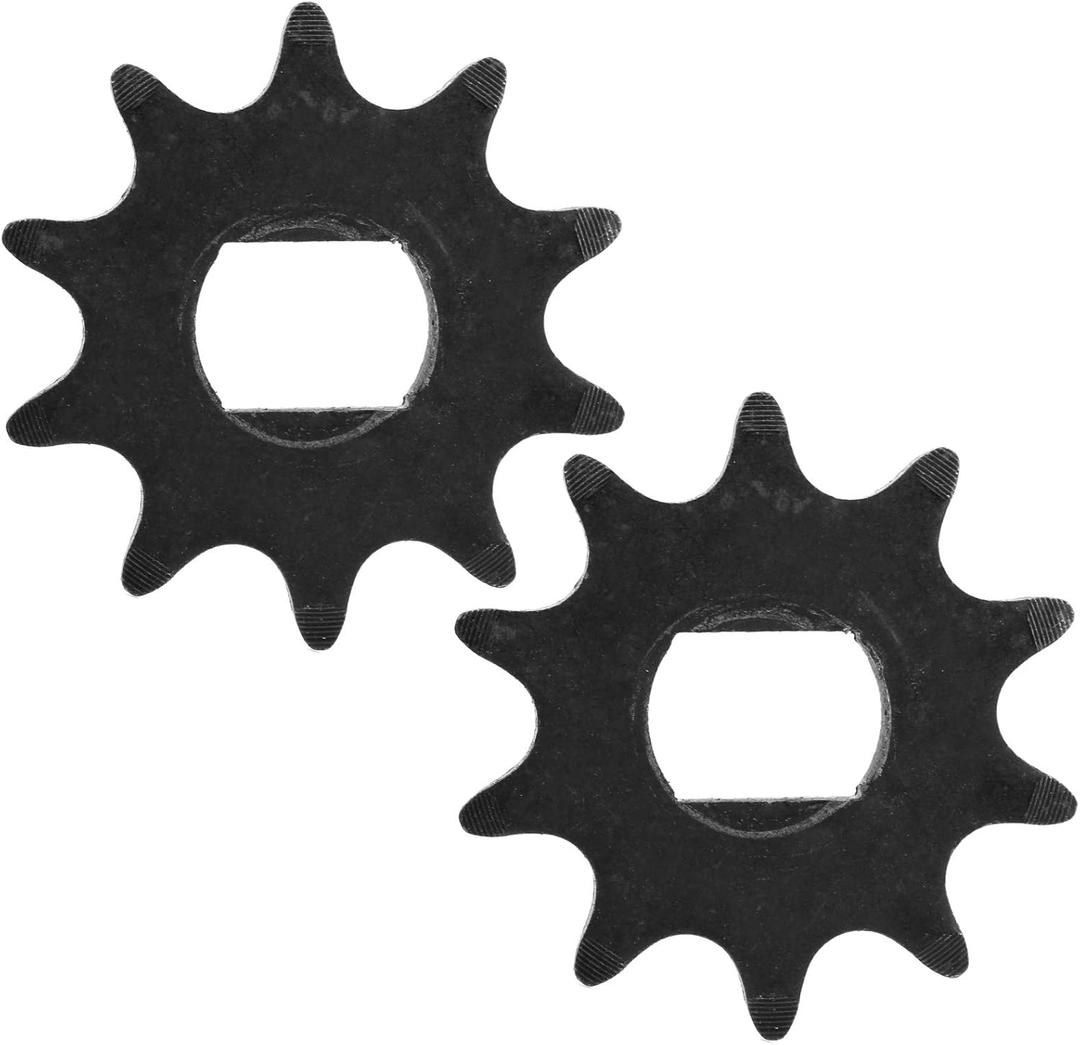 Keenso 10T Sprocket,Motor Sprocket,420 Model 2Pcs 10 Teeth Steel Motor Chain Sprocket,12x17mm Inner Hole Middle Motor Accessories Electric Scooter Electric Scooter