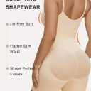 SHAPERX Women's Shapewear Bodysuit Tummy Control Seamless Zip-Up Body Shaper Waist Defining Silhouette (Beige, XXXL)