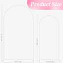 Wokceer Wedding Arch Stand 7.2FT, 6FT White Metal Arch Backdrop Stand Set of 2 for Birthday Party Wedding Ceremony Baby Shower Graduation Decoration