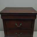 Signature Design by Ashley Alisdair Traditional 2 Drawer Nightstand, 23.75" Tall, Dark Brown