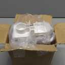 No Mess Bird Feeder Water Dispenser Set, Parakeet Cage Accessories, Bird Feeder and Waterers in Cage for Cockatiels, Finches, Lovebirds, Budgies, Canaries (White)