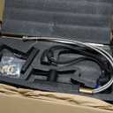 Black Kitchen Faucet with Pull Down Sprayer, Waterfall Pull Out Kitchen Faucet with Temperature(Batteries-Free), 4 Mode Faucet & 360 Swivel Spout, Single Handle Faucet for 1 Hole Sink