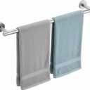 Bathroom Towel Bar, 24 Inch Stainless Steel Towel Rack for Bathroom Wall Mounted, Rustproof Towel Holder Organizer Hanging Bath Towels Modern Home Decor Matte Black Towel Rod Bathroom Accessories (Silver)