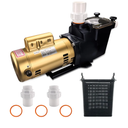 W3SP2607X10 Super Pool Pump 1HP 50Hz 230V Replacement for Hayward SP2607X10,Single Speed Pool Pump Suitable for Above and In Ground Pools and Spa