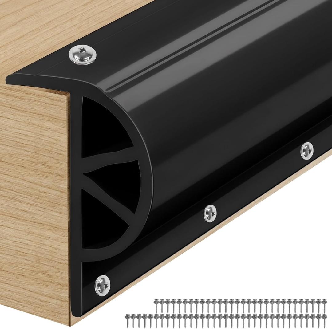 Dock Bumpers, 12 Feet /16 Feet /24 Feet /32 Feet Full Protection Boat Dock Bumpers for Edging, Dock Fender for Straight Edge and Side, Includes Mounting Screws, Black Gray White Orange Blue