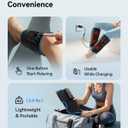 FIT KING Cordless Calf Massager with Heat & Compression Rechargeable Leg Massager for Circulation, Edema, RLS & Pain Relief, 3 Heat Levels, 3 Modes & Intensities, Portable, Mom, Dad, Athlete Gift