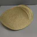 SHACOS Gold Glitter Round Placemats Set of 6 Bling Circle Place Mats Washable Table Mats for Christmas Holiday Party Wedding Shower Table Decor (6, Gold)