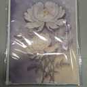 DORADUBO Blank Inside Greeting Card with Envelope for All Occasions, 5x7 Inch Watercolor Peony Greeting Card – Birthday, Sympathy, Thank You - Single Card Pack of 3