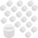 20 Pack 3/4" PVC SCH40 Male Threaded Pipe End Cap Adaptor - PVC Cleanout Plug