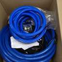 25FT Heated Water Hose for RV,Heated Drinking Water Hose with Thermostat,Lead and BPA Free,1/2" Inner Diameter,Temperatures Down to -40F Self-Regulating,Blue Appearance