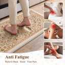 Collive Kitchen Rugs Sets of 2 Non Slip Washable, 20"x47"+20"x32"
