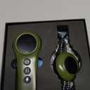 2-in-1 Dog Shock Collar & Dog Bark Collar - Smart Anti Barking Dog Training Collar with 5 Adjustable Sensitivity & 3300FT Remote for All Breeds IP67 Waterproof Rechargeable E-Collar (Green)