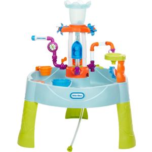 Little Tikes Flowin Fun Water Table - Kids Outdoor Water Playset with Interchangeable Pipes, Faucets, Tower & Accessories - Encourages Creativity & Sensory Exploration - Ideal for Ages 2 to 5 Years, Large
