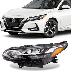 Compatible with Nissan Sentra S/SV 2020 2021 2022 LED Headlight Assembly with Bulbs Headlamp Driver Side