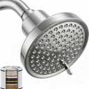 6" Shower Head and 25 Stage Shower Filter Combo, High Pressure 7 Spray Settings Filtered Showerhead with Water Softener Filter Cartridge for Hard Water Remove Chlorine and Harmful Substances(Chrome)
