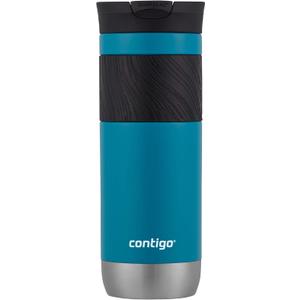 Contigo Byron 2.0 Stainless Steel Travel Mug with SNAPSEAL Lid and Grip 20oz. Juniper (20oz (Pack of 1))