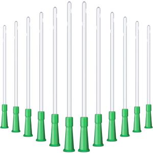 Nuanchu PVC Replacement Tubings Supplies Tubes Kit Clear Replacements Hose with Flexible Rounded End for Smooth Insert(14 FR, 150 Pieces)