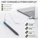 Pen for iPad 2018-2025, HATOKU 15 Mins Fast Charging Pencil 1st Gen with Tilt & Palm Rejection Compatible with iPad Air 3/4/5/M2/M3, iPad mini 5/6/7, iPad 6/7/8/9/10/11, iPad Pro 11/12.9"/M4 M5(Black)