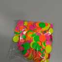 Deekin 10000 Pieces Neon Confetti 5 Colors Confetti Party Table Decor Fluorescent Neon Party Supplies Glow in The Dark Paper Tissue Paper for Birthday, Wedding Supplies(Round Style)