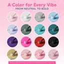 4 x SUNUV 16 Color Gel Nail Polish Kit with Base Top Coat,White Black Pink Nude Silver Glitters Gel Polish Set, Manicure Set Salon DIY Home Gift