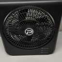 PANERGY 20000mAh Rechargeable Battery Powered Fan - 10" Square Box Fan with 55H Runtime, 4 Speeds & Timer, 270° Pivot, Cordless & Portable for Home, Patio, Camping, Travel, Power Outages (No Remote)