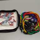 TOOLUXE 50888L Bungee Cords Kit, 36pc Assorted Bungee Cord Hooks Set, Large & Small Loop Rope with Hooks, Outdoor Canopy Ties, Ratcheting Straps, Steel Spring Clamps, Plastic Alligator Tarp Clips