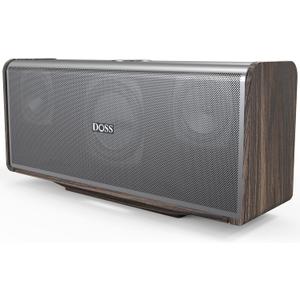 DOSS SoundBox Ultra Bluetooth Speaker with 2.1 Channel Audio, 80W Superior Sound with Deep Bass, Two DSP Technologies, 18H Playtime, BT 5.3, Wireless for Home, Office, Livingroom-Grey