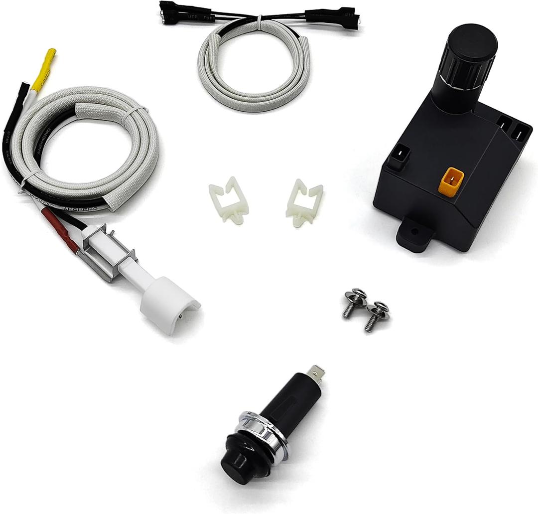 WEMEIKIT 7642 Grill Igniter Kit for Weber Spirit 210 / Spirit 310 Grills with Front-Control Panel (2013-Newer), Spirit 200/300 Igniter Replacement for Spirit E210 E310 S210 Starter Grill Parts