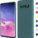LeYi for Samsung-S10-Plus Case: S10 Plus Phone Case Slim & Anti-Scratch Microfiber Lining, Full-Body Soft Liquid Silicone Shockproof Case Galaxy S10Plus, Green