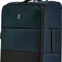 ANTLER - Soft Stripe Medium Luggage - 27" Softside Suitcase, Adjustable Handle, 4 Spinner Wheels, Lightweight, Expandable, TSA Lock - Recycled Polyester Luggage - 71cm, Indigo Blue