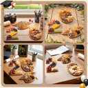 SiliFine 3 Pcs 26 Letter Graduation Cap Charcuterie Boards 11.8'' Wooden 2026 Graduation Fillable Letters Box Reusable Alphabet Food Serving Tray Platter for Candy Graduate Party Decoration Gifts