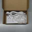 Power Strip with USB C 35W,10in1 Flat Plug Wall Charger  5FT Extension Cord with 4AC, 3 USB A & 3 USB C  PD20W Charging Station for Multiple Devices  Travel Home Office (White)