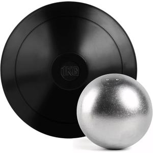 2 Pcs Shot Put Rubber Discus for School Track and Field Discuses for Outdoor Practice Throwing