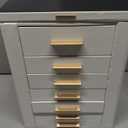 360 Rotating Jewelry Box with 7 Drawers, Spacious Vertical Jewelry Organizer with Glass Window, Jewelry Storage Case, Dustproof & Moisture-resistant Design, White