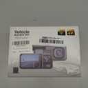 3 Channel 4K Dash Cam with 5GHz WiFi & APP Control, 4K+1080P+1440P Dash Cam Front and Rear Inside with 64GB Card, Dash Camera for Cars with Night Vision, Loop Recording, 24H Parking Mode, G-Sensor