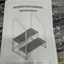 RV Steps with Handrail, 2 Step Hot Tub Steps with Non-Slip Mats
