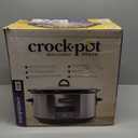 Crock-Pot Large 8-Quart Programmable Slow Cooker with Auto Warm Setting Black Stainless Steel Includes Cookbook (Pack of 1)