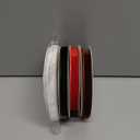 YANGTE 4 Colors Velvet Ribbon Set, 3/8" x 40Yard Premium Christmas Velvet Ribbon for Gift Wrapping, Christmas Tree Ornaments Handmade Crafts Bow MakingRed,Green,White,Brown