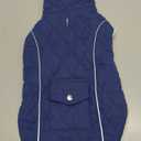 Malier Dog Winter Coat, Windproof Dog Cold Weather Coats with Real Pocket, Winter Extra Warm Pet Coat Fleece Jacket Reflective Clothes for Small Medium Large Dogs and Puppy (Blue, Large)