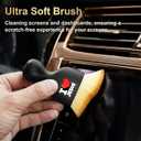 Bow Car Detailing Brush Soft Bristle Cars Interior Cleaning Brush,Automotive Dust Brushes with Protective Cover,Cute Bow Car Accessories for Vehicle Gentle Detailing Care,Bows Gifts for Women