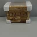 Jewelry Box Organizer, Solid Wood Jewelry Boxes for Women for Storage & Display Necklace Ring Earring Bracelet, Rustic Style Jewelry Organizer Box for Women Gifts (Carbonized Brown)
