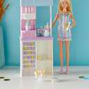 Barbie Careers Playset, Ice Cream Shop Set with Blonde Fashion Doll, Ice Cream Machine, Molds, Dough & Accessories