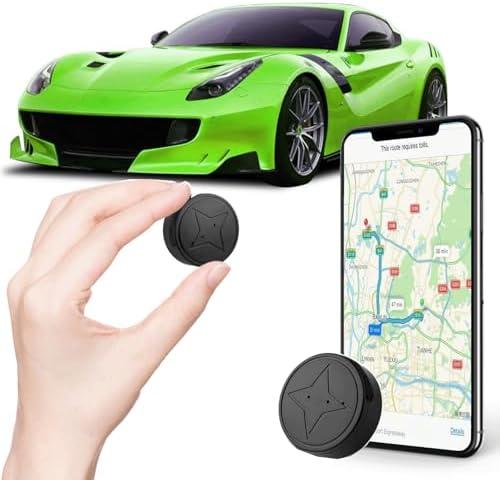 Mini GPS Tracker for Vehicles No Subscription - Car GPS Tracker Portable Real Time Magnetic GPS Tracking Device for Cars Full Global Coverage Location Tracker for Kids,Trucks/Person,No Monthly Fee