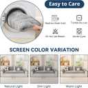 OstepDecor Washable Couch Cover for Dogs, Thick Pet Friendly Sofa Covers, Soft Couch Protector, Paw Cart Sofa Slipcovers, Cushion Protector for Leather, Sectional, Loveseat Cozy Grey, 35.4" X 70.9" 1 Pack