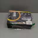 BraveWAY 100W Motorcycle Fog Lights Kit Auxiliary Driving Light Amber White Dual Color Strobe Modes with 6FT Waterproof Wiring Harness Kit Remote Switch, Pair