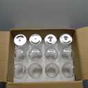 Glass Cylinder Vases, 8 Inches Glass Vases for Centerpieces 12 Pack, Hurricane Glass Candle Holders, Clear Vases for Centerpieces, Glass Vases for Flowers, Weddings, Floating Candles, Tables